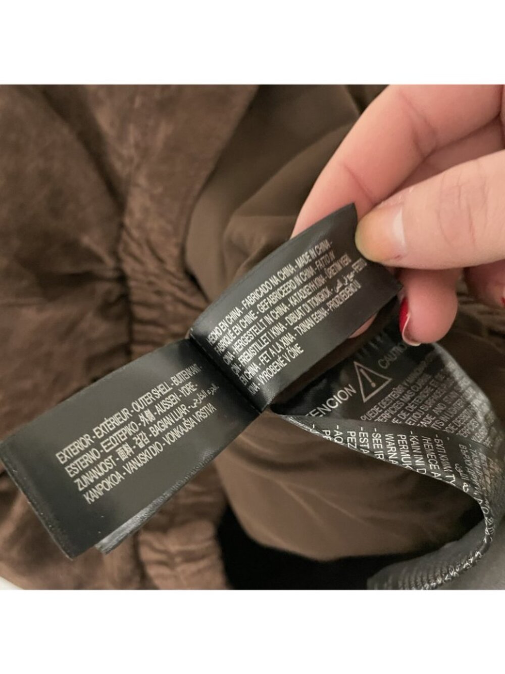 Zara Womens Leather Suede Bomber Jacket Coat Large L Brown 3046/258 NWT - Picture 10 of 15